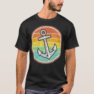 Sailboat Captain Retro Anchor Sailing T-Shirt