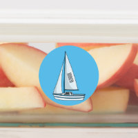 Sailboat cartoon illustration