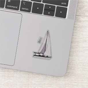 Sailboat cartoon illustration