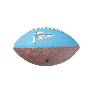 Sailboat cartoon illustration  football