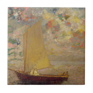 Sailboat Ceramic Tile