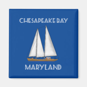 Sailboat Chesapeake Bay Maryland Magnet