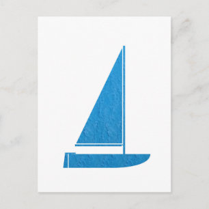 SailBOAT Club Gifts Sail Boat ART NVN41 navinJOSHI Postcard