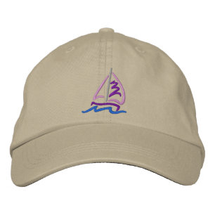 Sailboat Embroidered Hat