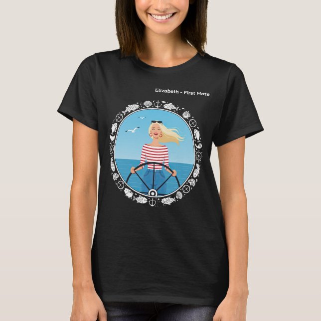 Sailboat First Mate T-Shirt (Front)