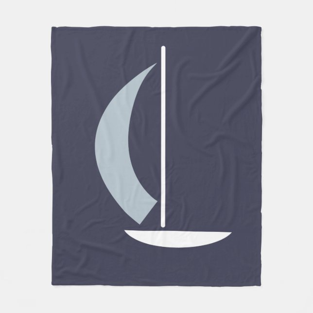 Sailboat Fleece Blanket (Front)