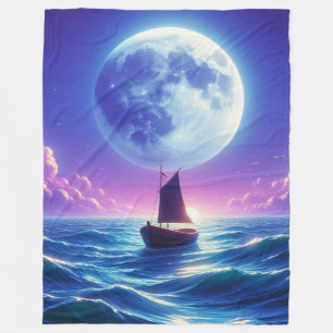 Sailboat Fleece Blanket