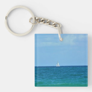 Sailboat, Fort Lauderdale, Florida Key Ring
