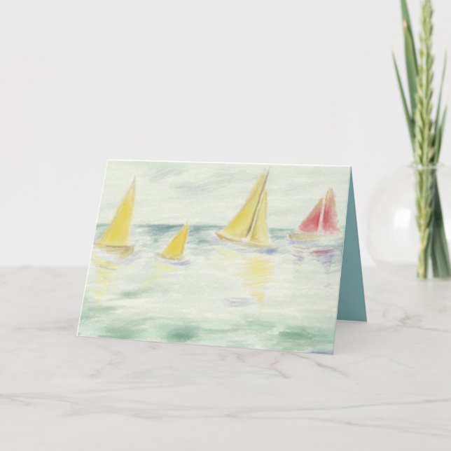 Sailboat Greeting Card (Front)