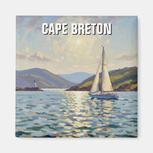 Sailboat in Cape Breton Island Canada Magnet