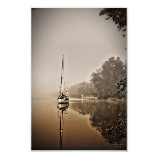 Sailboat in the Fog Print (Front)