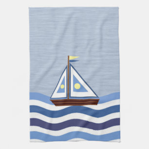 Sailboat Kitchen Towel