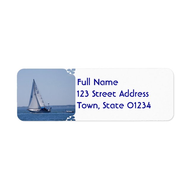 Sailboat Mailing Labels (Front)