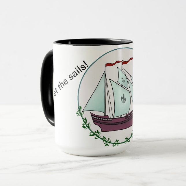 Sailboat Mug (Front Left)