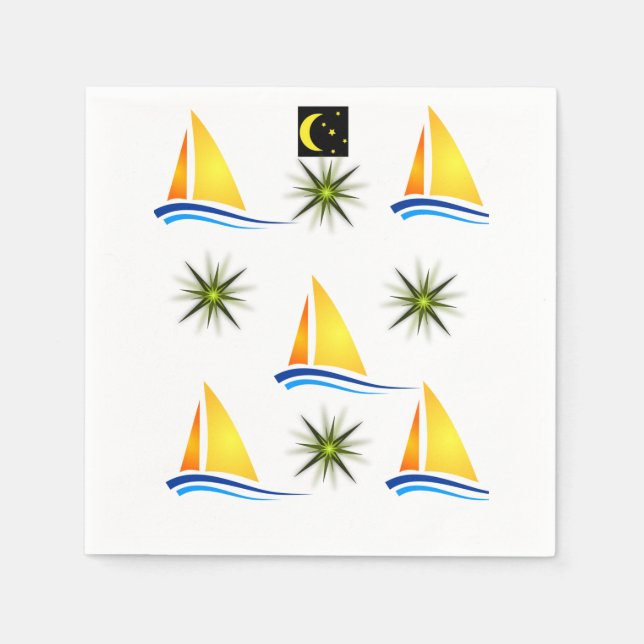 Sailboat Napkins (Front)
