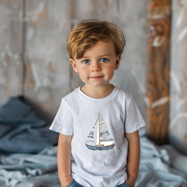 Sailboat Nautical Birthday I Toddler T-Shirt (Creator Uploaded)