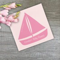 Sailboat Nautical Girl Baby Shower