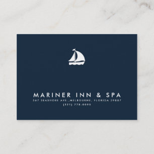 Sailboat Navy Blue Business Gift Certificate