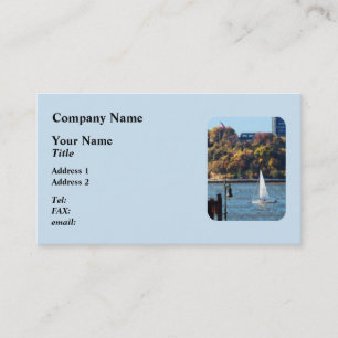 Sailboat Near Chelsea Pier Business Card