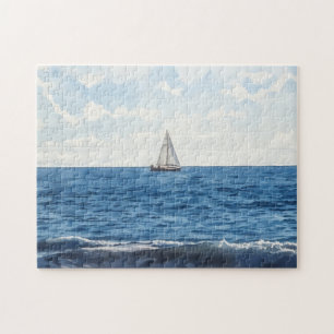 Sailboat Ocean Art Sailing Puzzle