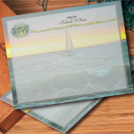 Sailboat on Banderas Bay 0884  Notepad<br><div class="desc">Painting “Sailboat on Banderas Bay 0884” Collection Jotting notes is more fun with your own custom notepad! Printed in sharp and full colour, these notepads look great. Featuring 40 easy tear-away pages of quality paper, custom notebooks are perfect for the home or office. Personalise on the product page or click...</div>