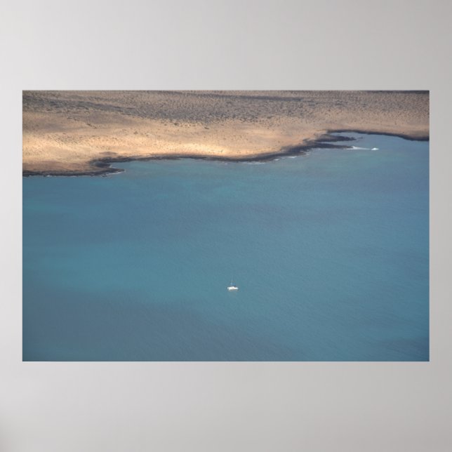 Sailboat on Blue Sea – Landscape Photography Print (Front)