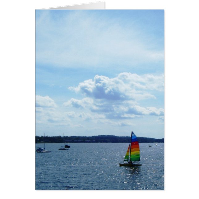 "Sailboat on Lake Champlain" (Front)