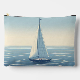Sailboat on the high seas accessory pouch