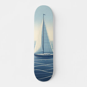 Sailboat on the high seas skateboard