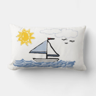 Sailboat PB Lumbar Cushion