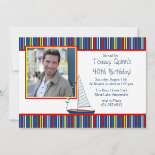 Sailboat Photo Invitation