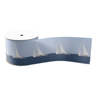 Sailboat Photo Ribbon Grosgrain Ribbon