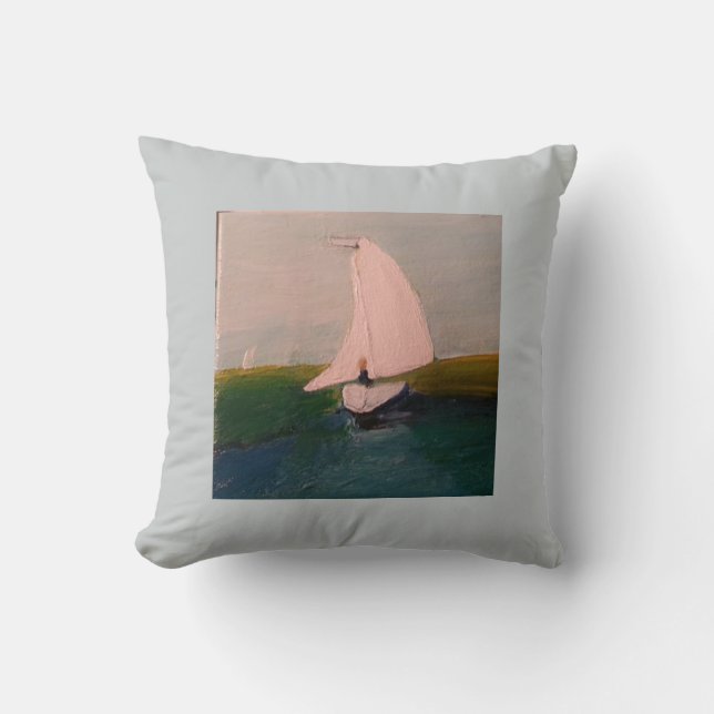 Sailboat Pillow (Front)