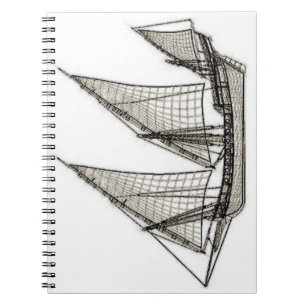 sailboat pirate notebook