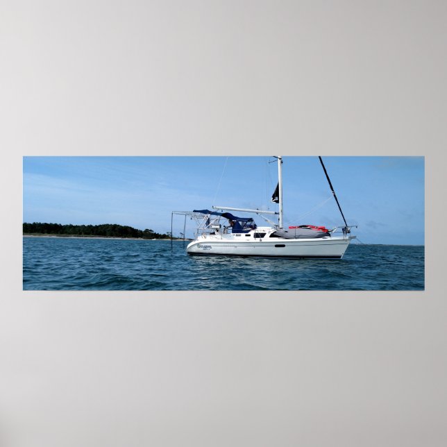 Sailboat poster for home or office (Front)