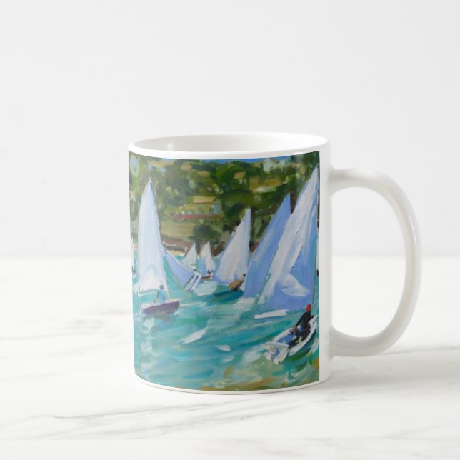 Sailboat Race Coffee Mug (Right)