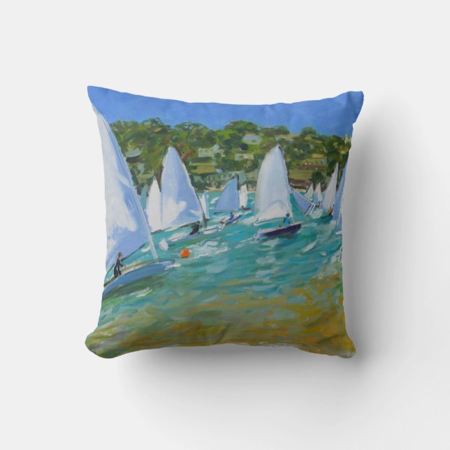 Sailboat Race Cushion (Front)