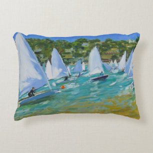 Sailboat Race Decorative Cushion