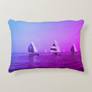 Sailboat Race Decorative Cushion