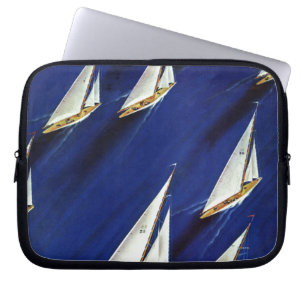 Sailboat Regatta by Ski Weld Laptop Sleeve