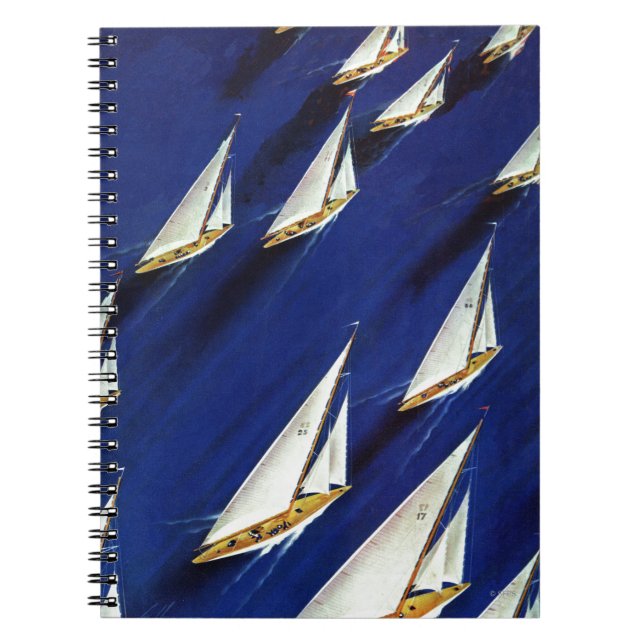 Sailboat Regatta by Ski Weld Notebook (Front)