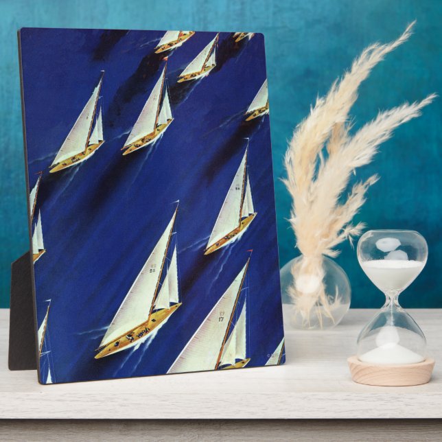 Sailboat Regatta by Ski Weld Plaque (Side)