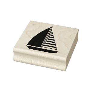 Sailboat Rubber Stamp