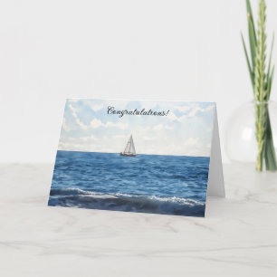 Sailboat Sailing Congratulations Congrats Card
