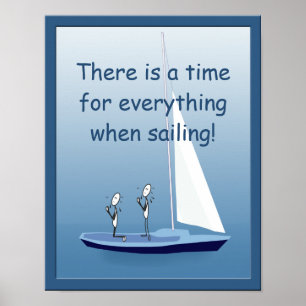 Sailboat Sailing Sailors Prayers Funny Poster