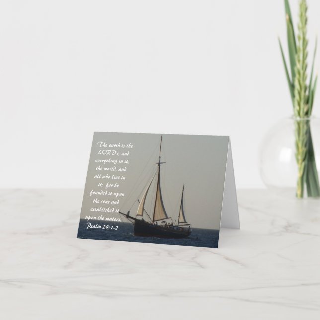Sailboat Scripture Notecard (Front)