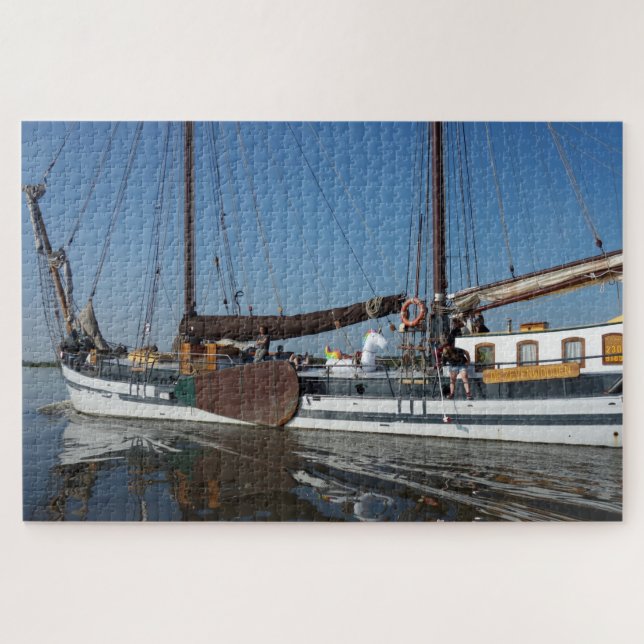 sailboat ship puzzle (Horizontal)