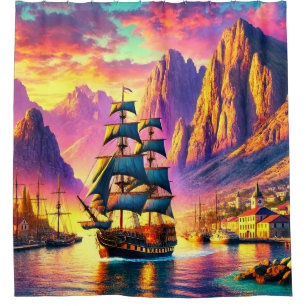 Sailboat Shower Curtain