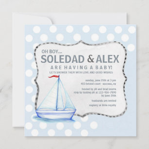 Sailboat Shower Invitation