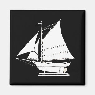 sailboat silhouette magnet